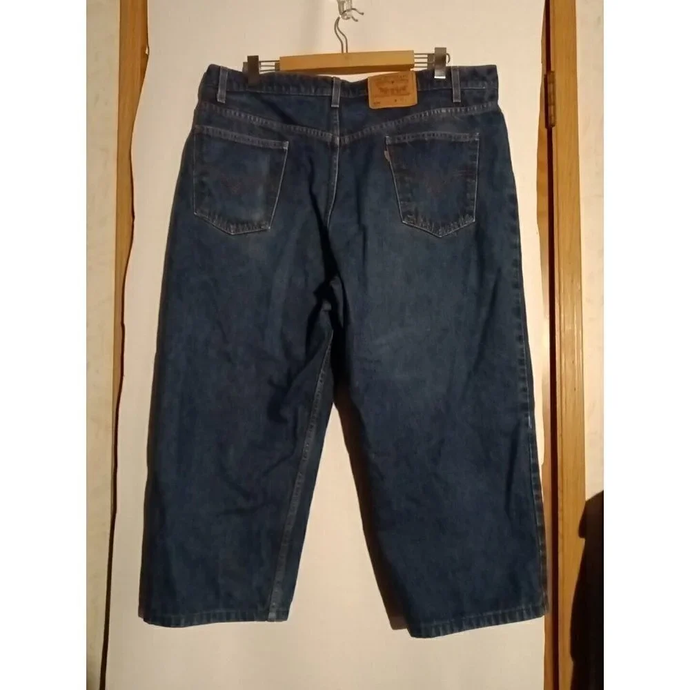 Levis 550 Orange Tab Jeans Size 42 Relaxed Fit 41 X 24 Hemmed